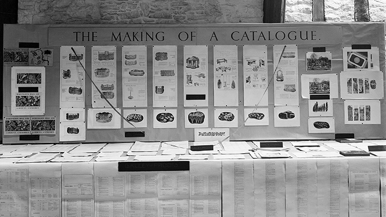 Exhibition stand for the then legenday Dartington gardens catalogue