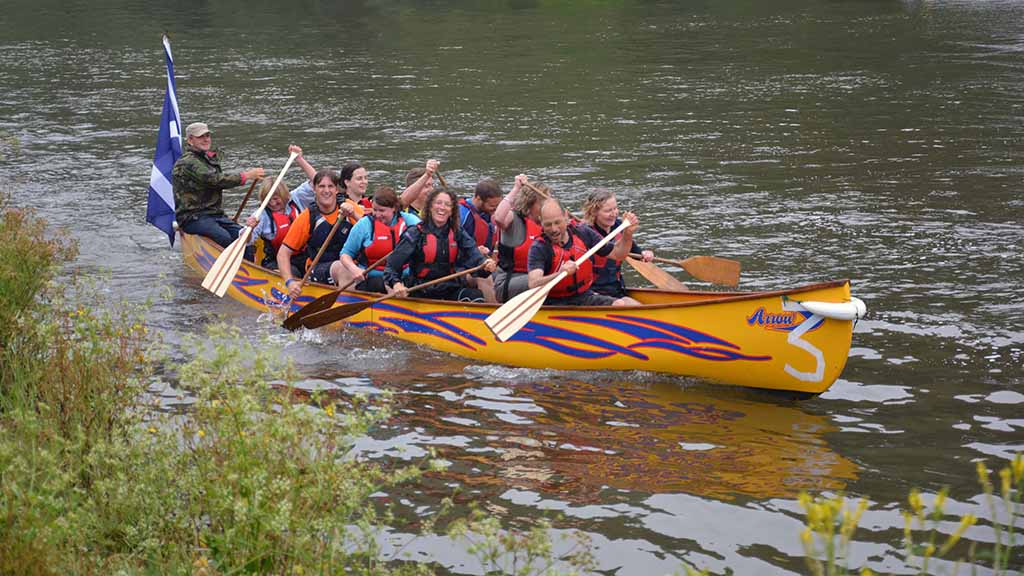 The 'Dartington Dartingtoneers' at the Totnes Canoe Festival | Dartington